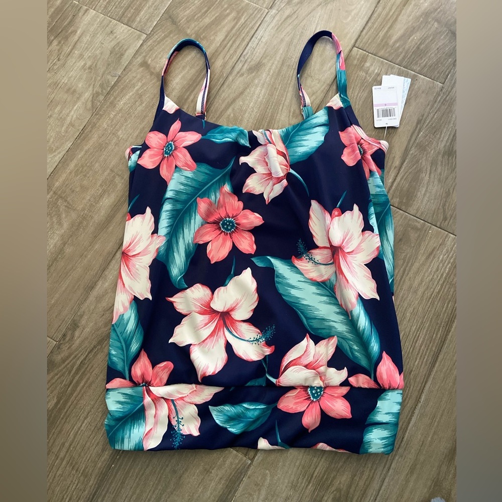 Floral Print Women's Swim Top